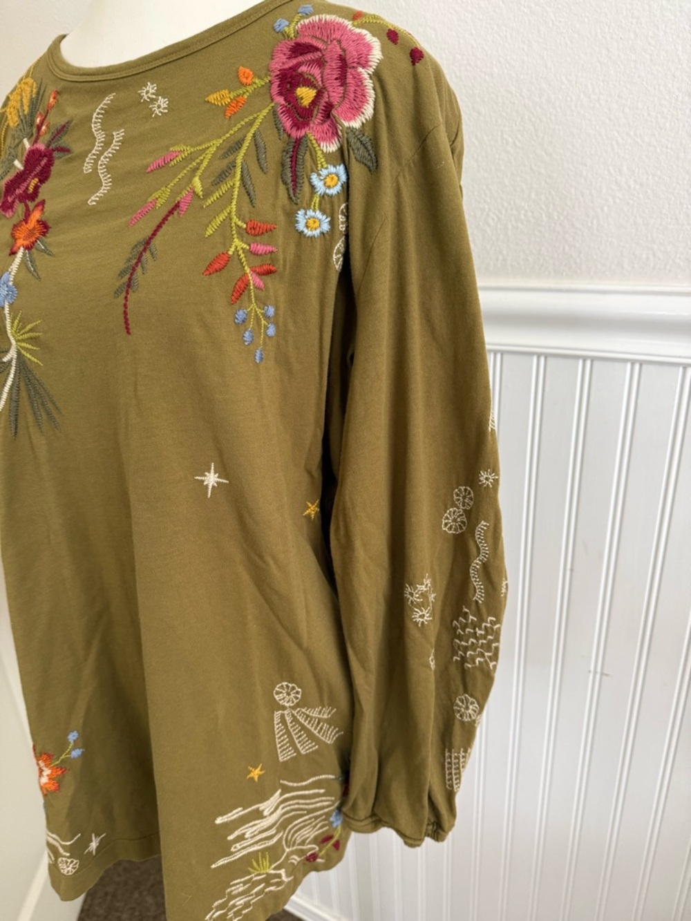 RARE Johnny Was Keone Puff Sleeve Tunic - Picture 7 of 12